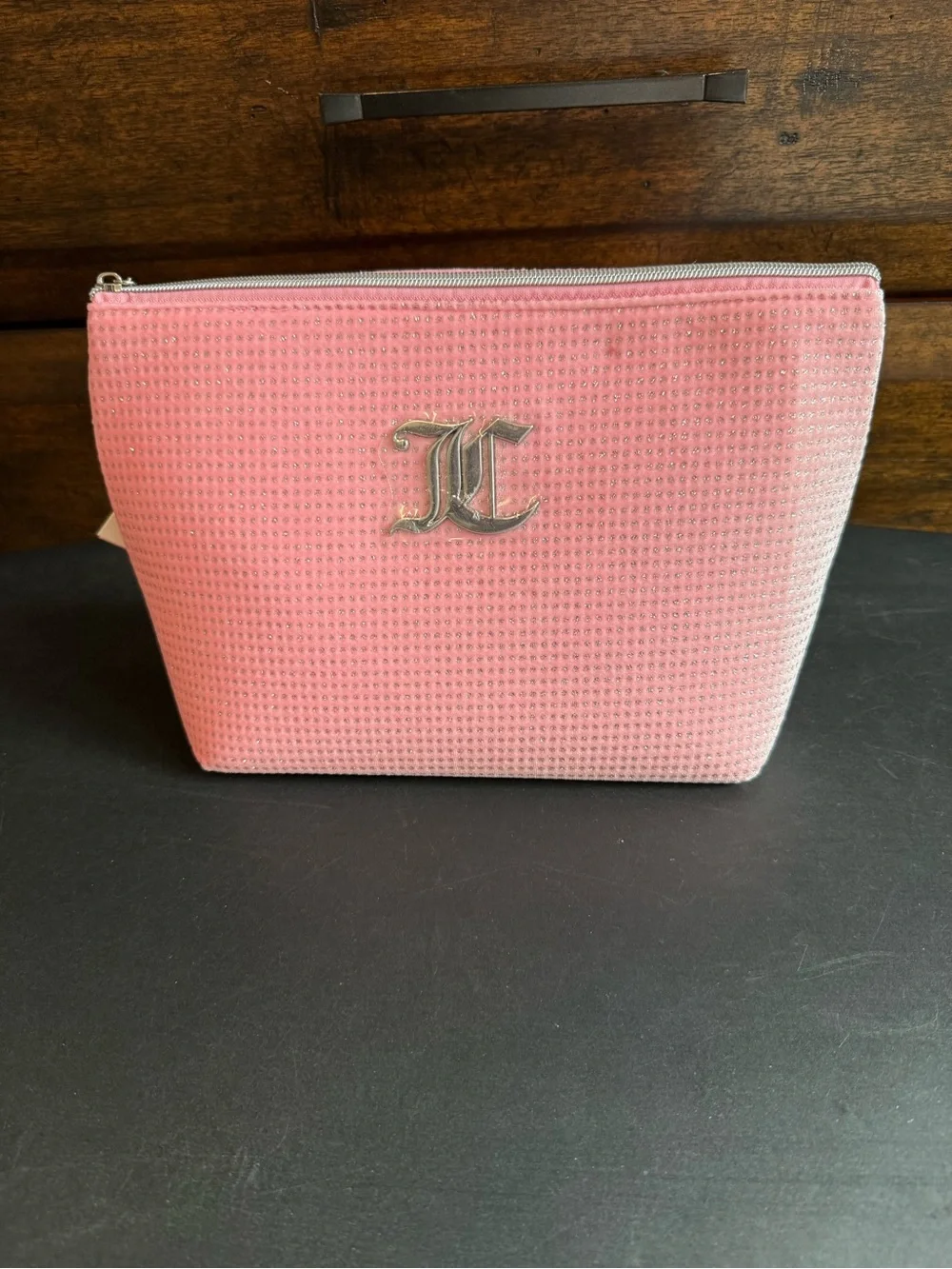 Juicy Couture Pink Travel Cosmetic Bag NWT